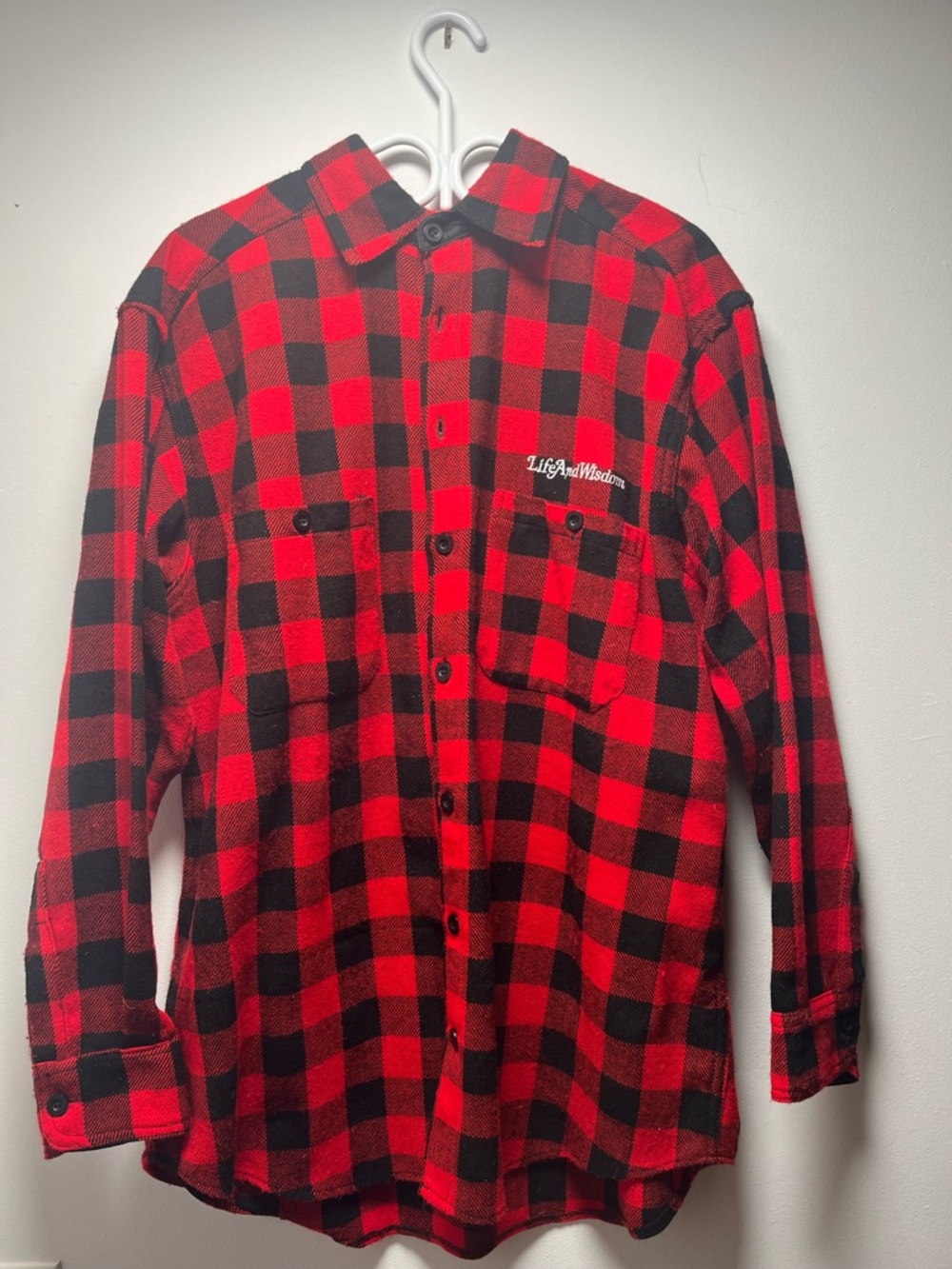 Red & Black Buffalo Plaid Button-Down Shirt